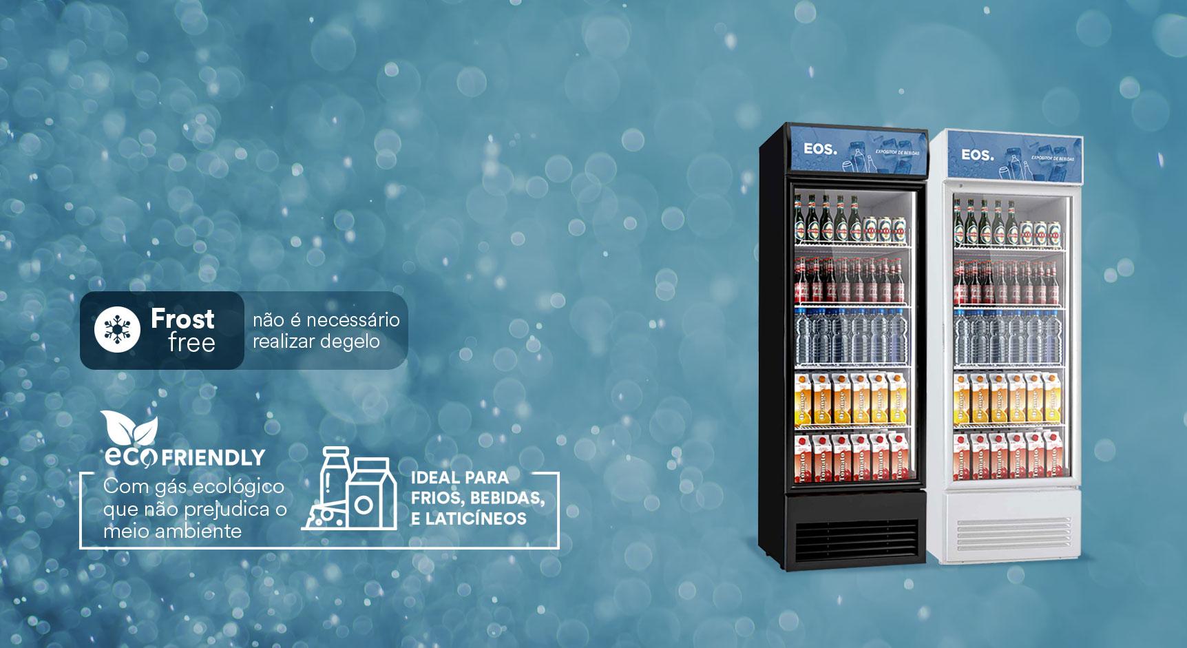 Refrigerador Expositor Vertical 295 Litros EOS Eco Gelo EEV300P / EEV300B